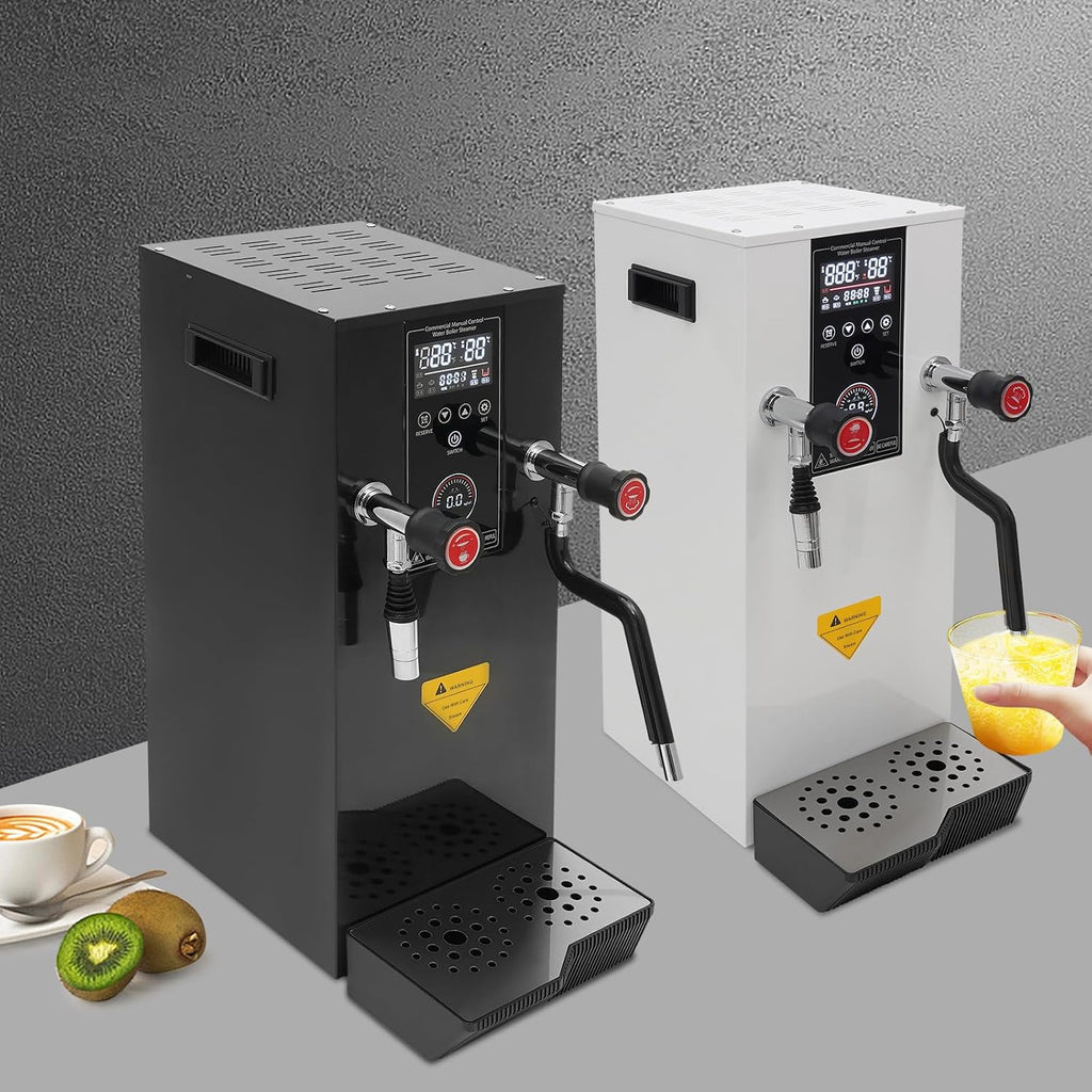 12L/3.2 Gallon Commercial Hot Water Dispenser, Black 3000W Rapid Boiler 304 Stainless Steel Rapid Thermal Electric Kettle for Tea, Coffee, Restaurants, Hotels and Offices