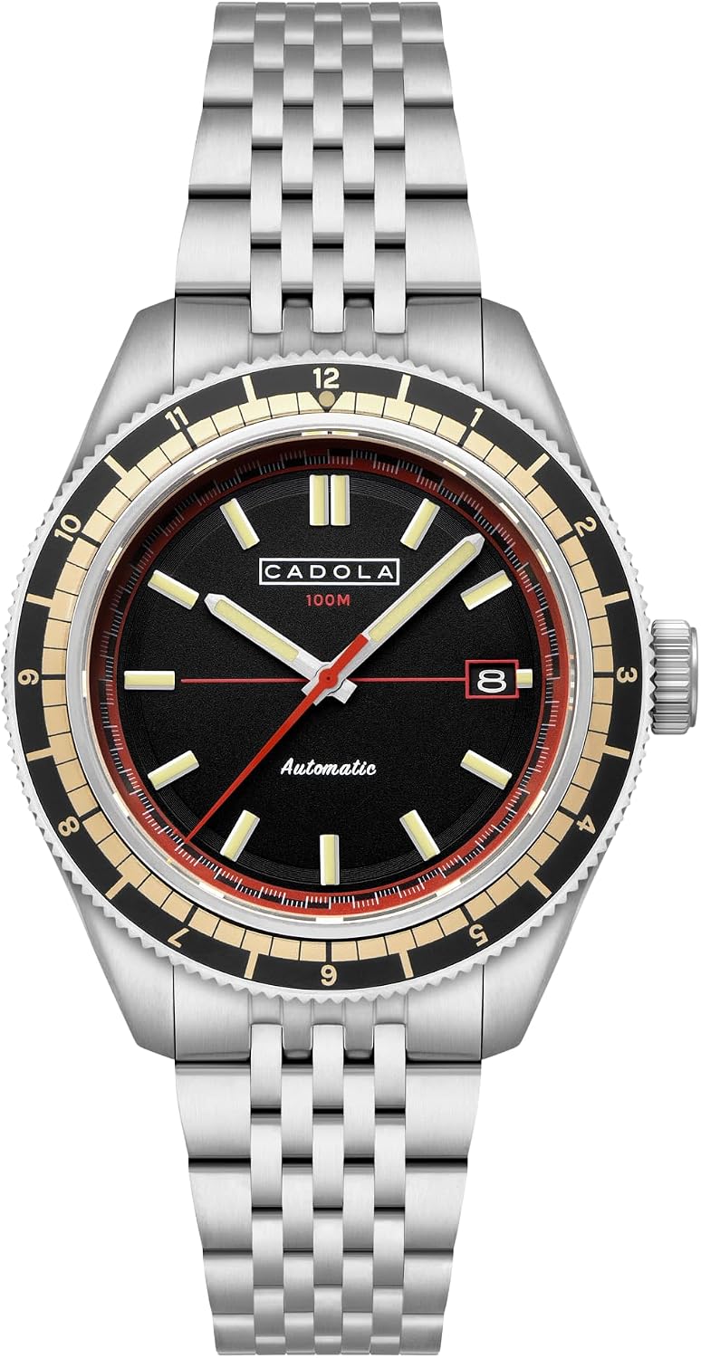Cadola Men's 42mm Ahrens Automatic Watch with Solid Stainless Steel Bracelet CD-1061