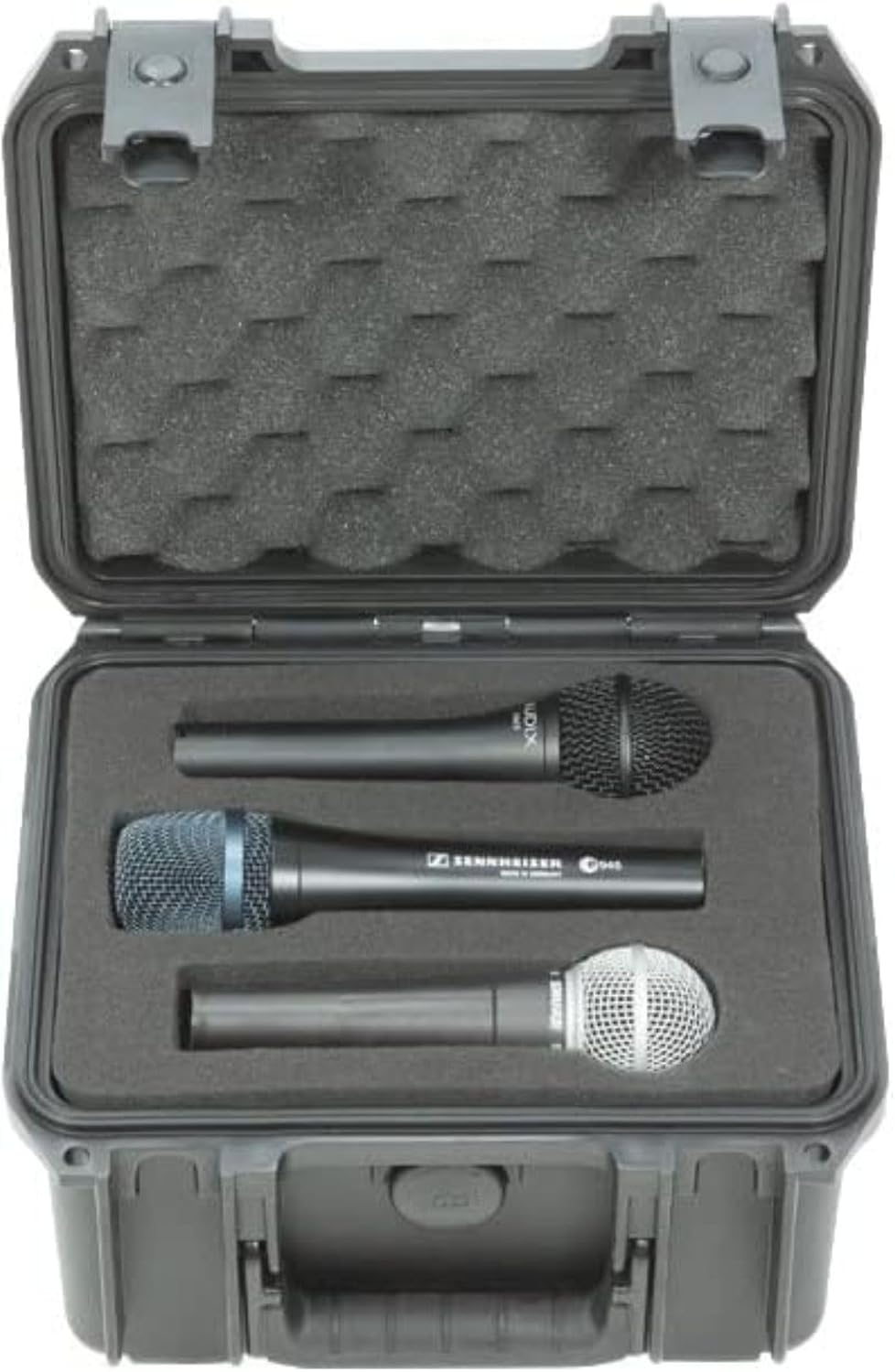 SKB 3I-0907-MC6 Injection-Molded Waterproof Case for Six Microphones - Black