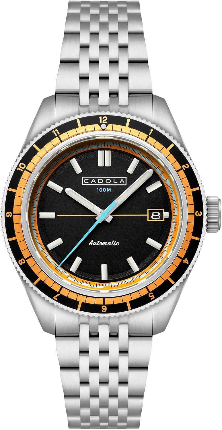 Cadola Men's 42mm Ahrens Automatic Watch with Solid Stainless Steel Bracelet CD-1061