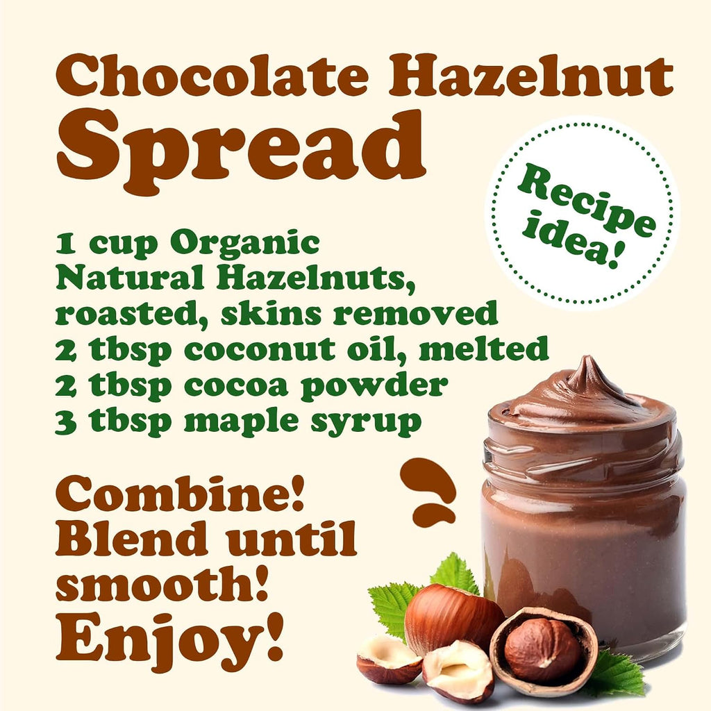 Food to Live Organic Hazelnuts, 18 Pounds – Non-GMO, Raw Filberts, Whole, Shelled, Unsalted, Kosher, Vegan, Bulk. Crunchy, Wholesome Snack. Great for Baking, Trail Mixes