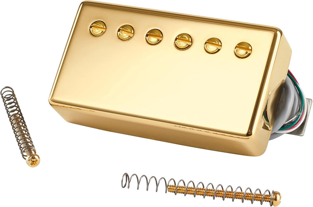 Gibson 490R Modern Classic Rhythm Humbucker Pickup, Double Black with Gold Cover
