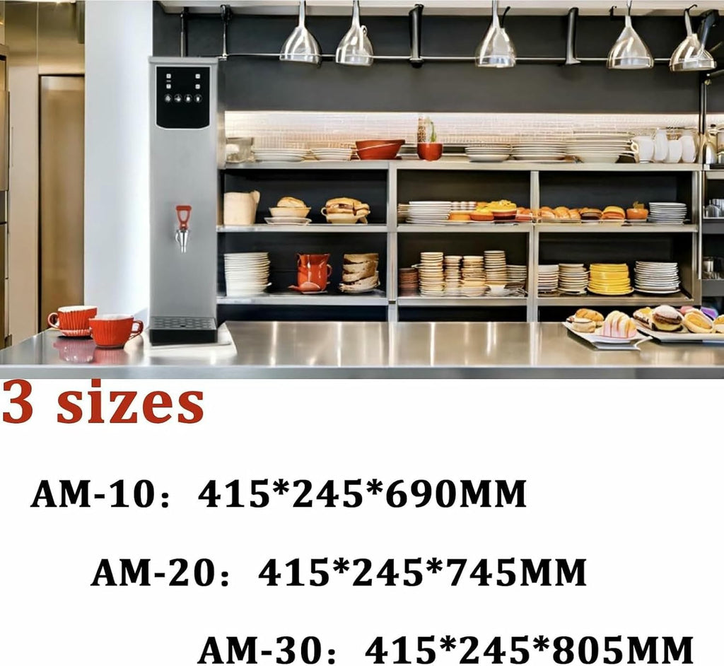Instant Water Boiler Lectric Kettles, Commercial Hot Water Boiler, Fast Boiling Water, 2.5kW Autofill Stainless Steel Tea, Non Drip Tap, for Staff Canteens, Offices