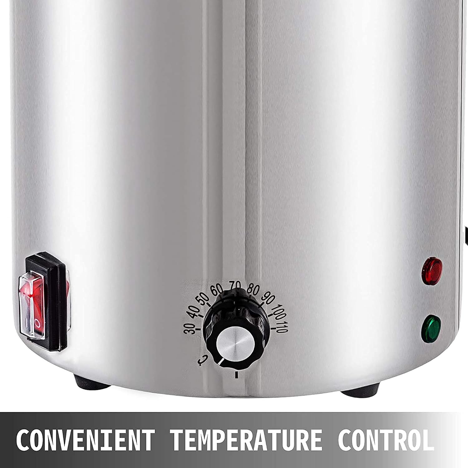 Cheese Dispenser with Pump,2.5L Capacity Hot Fudge Warmer, 800W Electric Hot Fudge Dispenser,10/20/30ML Automatic Cheese Dispenser for Hot Fudge Cheese Caramel,Temperature Control 30-110℃