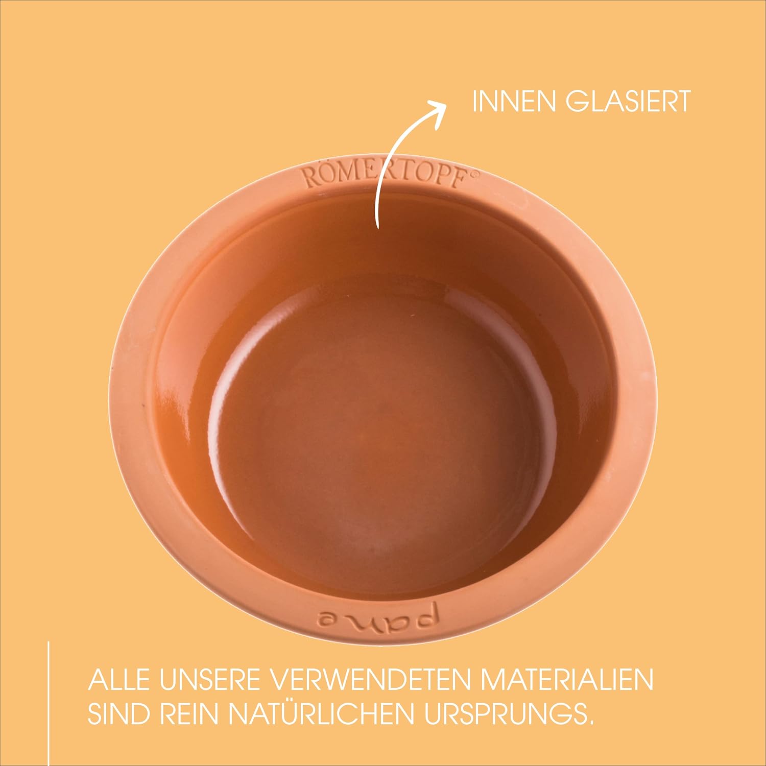 Römertopf Ceramic loaf pan Approximately 3 litres for 1000g Bread loaf.