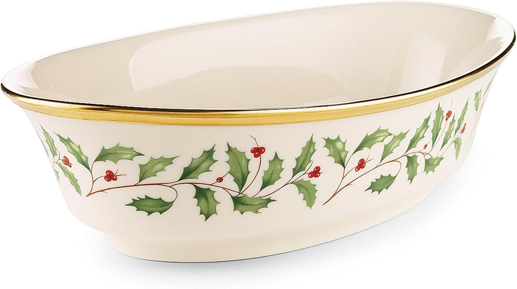 Lenox 146504510 Holiday Vegetable Bowl, Christmas Hosting