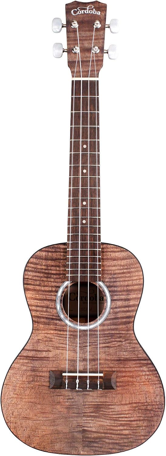 Cordoba 15CFM Granite Grey Flamed Mahogany Concert Ukulele