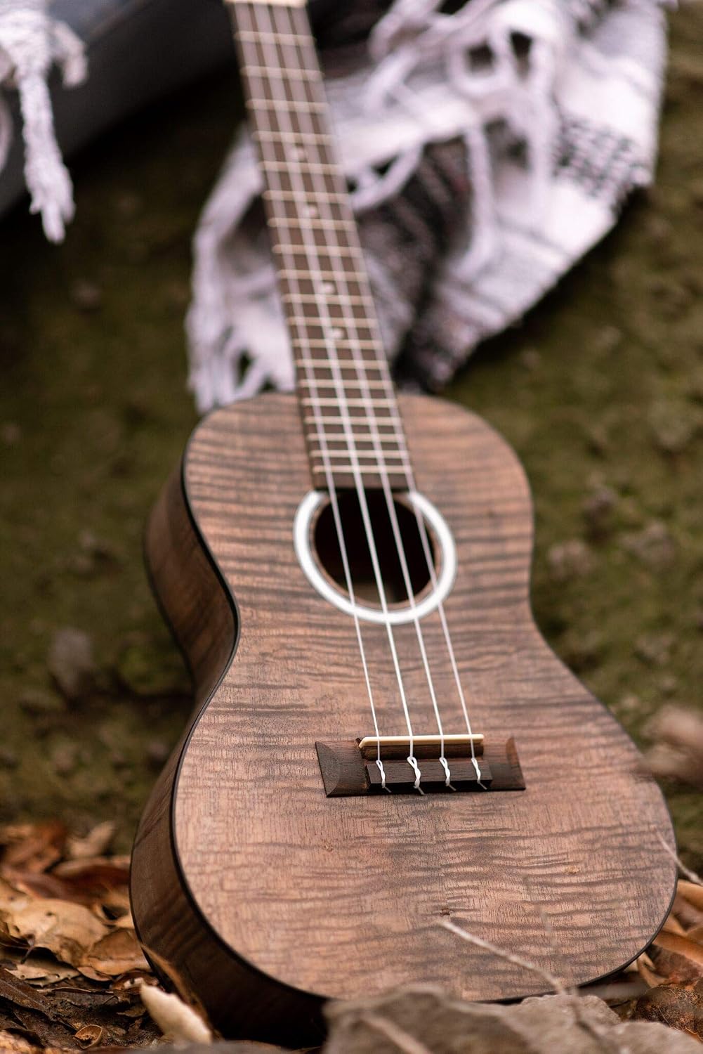 Cordoba 15CFM Granite Grey Flamed Mahogany Concert Ukulele