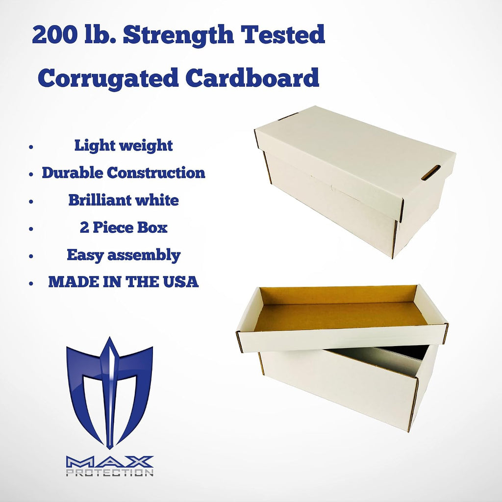 Max Protection Graded Card Storage Box - 2 Row Slab Storage Box for PSA BGS SGC CGC - Graded Sports Card Holder - Made in the USA 25 Pack