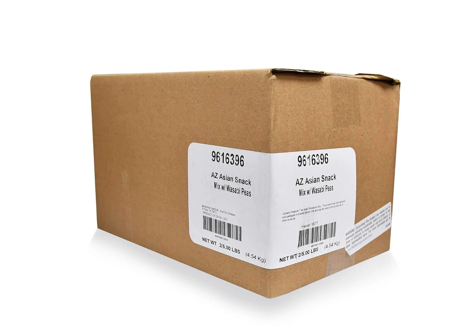 Azar Nut Asian Snack Mix with Wasabi Pea, 5 Pound -- 2 per case.