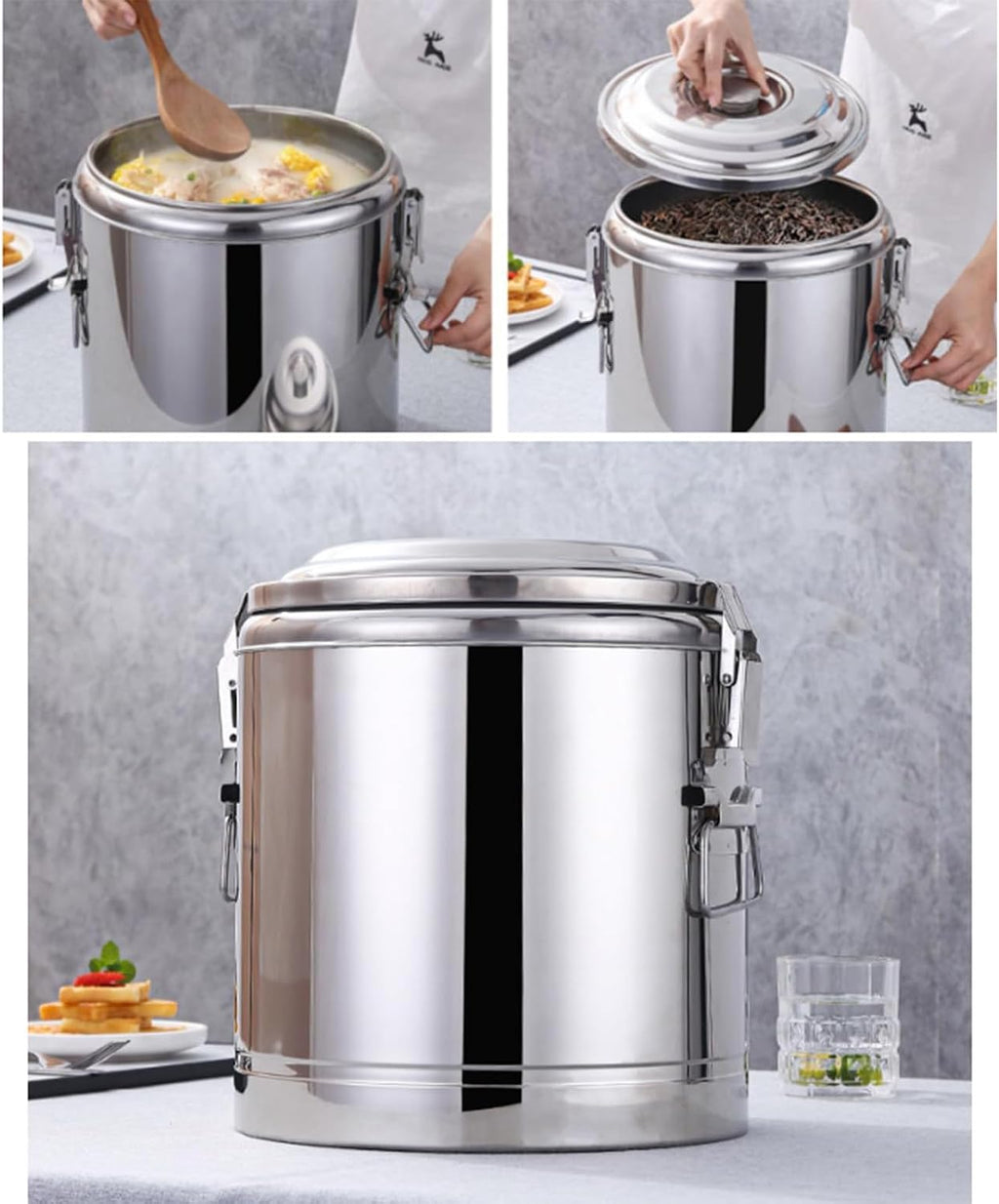 Hot Water Dispenser Beverage Dispenser with Spigot, Commercial Thermal Carafes Large Coffee Urn Insulated Barrel Tea Bucket for Parties And Buffet,20L