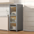 Kitchen Appliance Storage Cabinet, Bakers Rack with Doors with Transparent Flap Door Design Kitchen Storage Shelves, Pantry Cabinet, (White,40 * 122 * 36cm/15.7 * 48 * 14.2in)