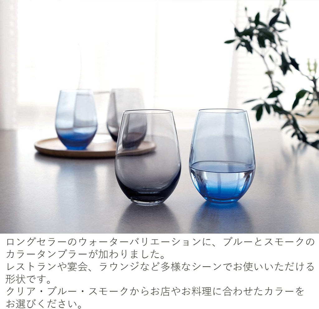 Toyo Sasaki Glass T-24104HS-SS Tumbler Glass, Water Variation, Approx. 12.2 fl oz (360 ml), Pack of 60, Black, Smoke, Made in Japan, Shatter-Resistant, Dishwasher Safe, Tumbler, Glass, Cup