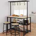 PeakPursuit 47' Kitchen Island with Power Outlet & 3-Tier Storage, Mobile Bakers Rack & Microwave Stand with 4 Outlets, Rolling Kitchen Cart for Dining Room, Living Room, or Kitchen