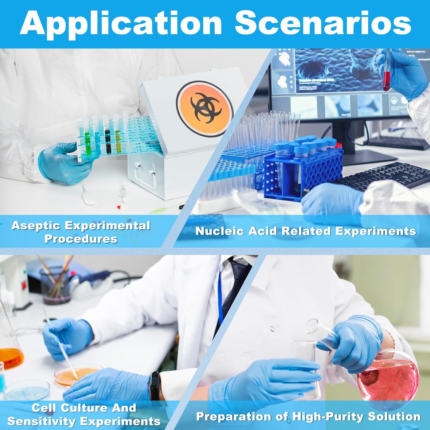 Ultra Pure Water, Nuclease Free Water Molecular Biology Grade, Sterilization, DNase, RNase, Protease, Endotoxins (Pyrogen) Free, PCR/RT-PCR Certified, 100ml/Bottle, 60 Bottles/Case