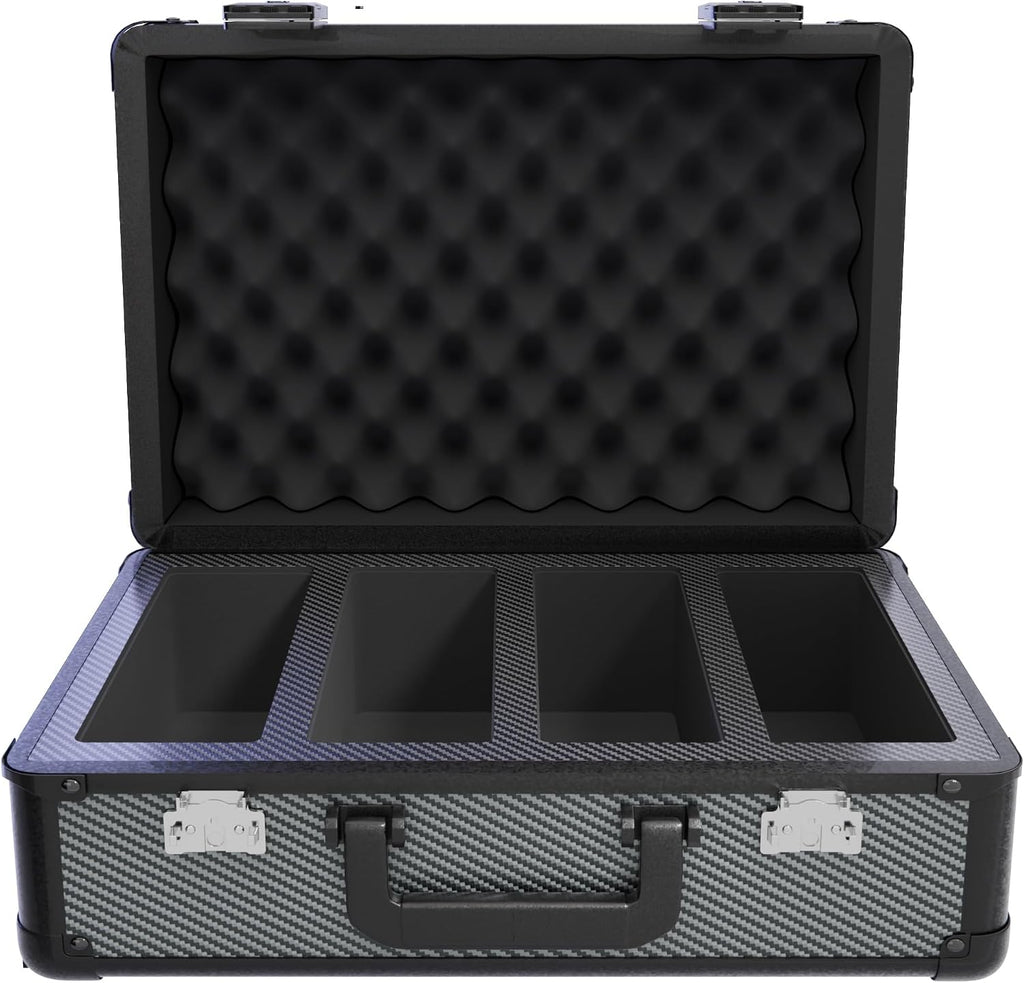 Zion Cases Slab Case XL Color Rush Graded Card Case; The Original Slab Case for Graded Cards; Fits PSA, BGS, HGA, and CSG Graded Trading Card Slabs; Ideal Travel Storage Solution; (Carbon Fiber)