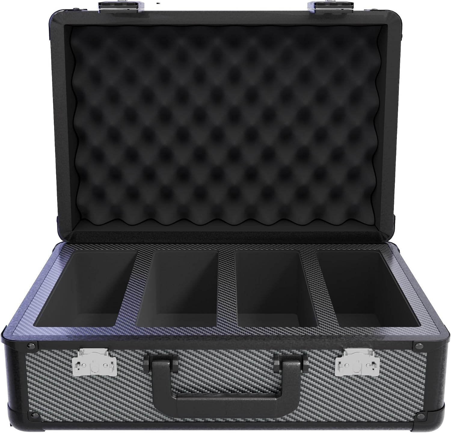 Zion Cases Slab Case XL Color Rush Graded Card Case; The Original Slab Case for Graded Cards; Fits PSA, BGS, HGA, and CSG Graded Trading Card Slabs; Ideal Travel Storage Solution; (Carbon Fiber)