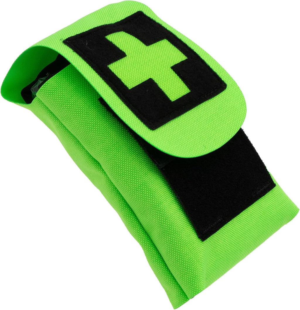 Arborist Medical Kit - Basic Version - Neon Green Neon Green Pouch with Tourniquet, Bandage, Shears, Gloves