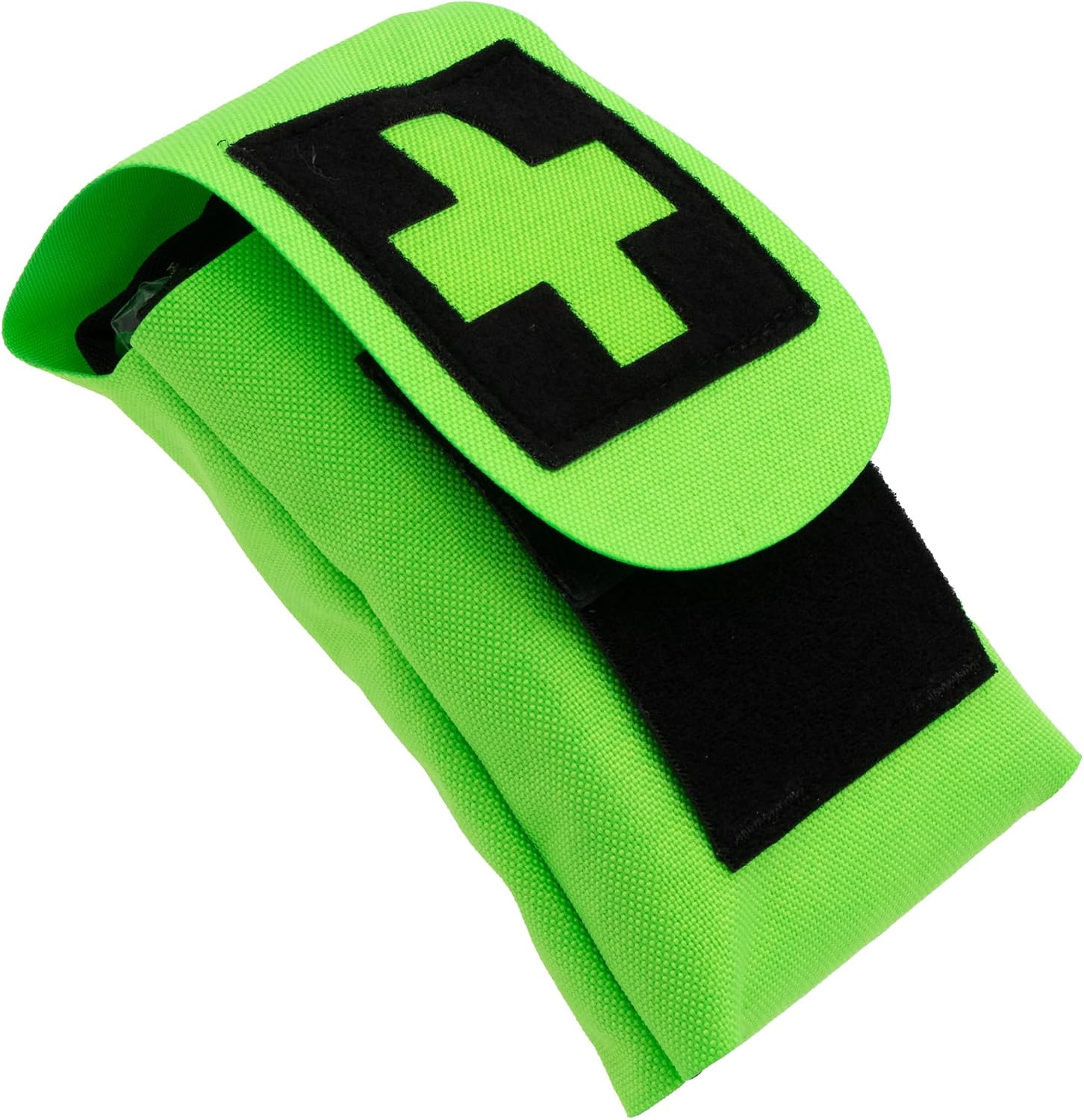 Arborist Medical Kit - Basic Version - Neon Green Neon Green Pouch with Tourniquet, Bandage, Shears, Gloves