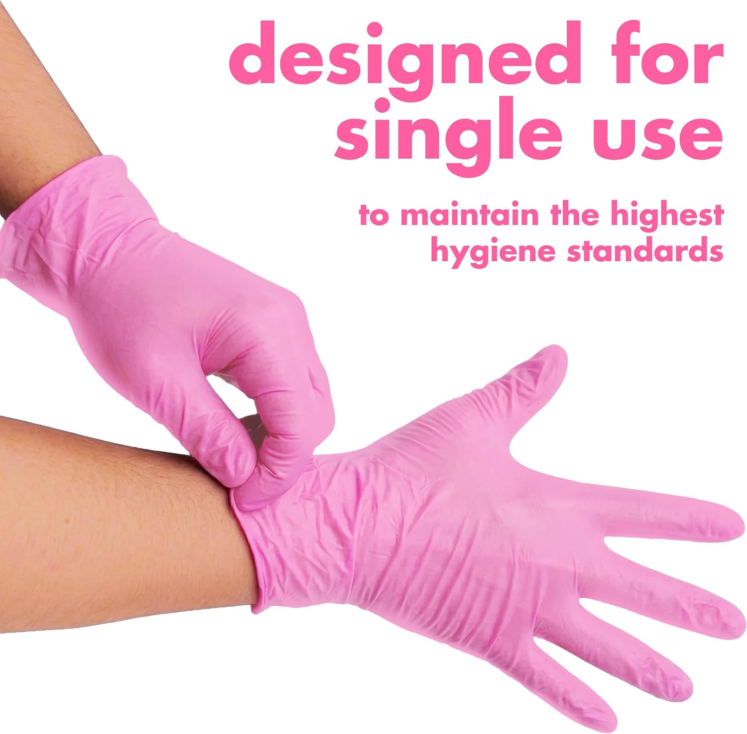 Colortrak Disposable Powder Free Vinyl Gloves, Single-Use, Latex-Free, Powder Free, Ambidextrous
