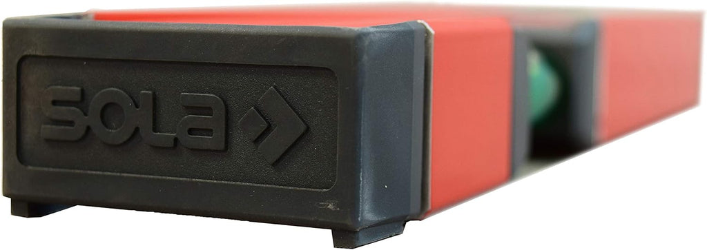 SOLA LSB24D Big Red Aluminum DIGITAL Box Beam Level with 2 60% Magnified Vials and Carrying Case, 24-Inch