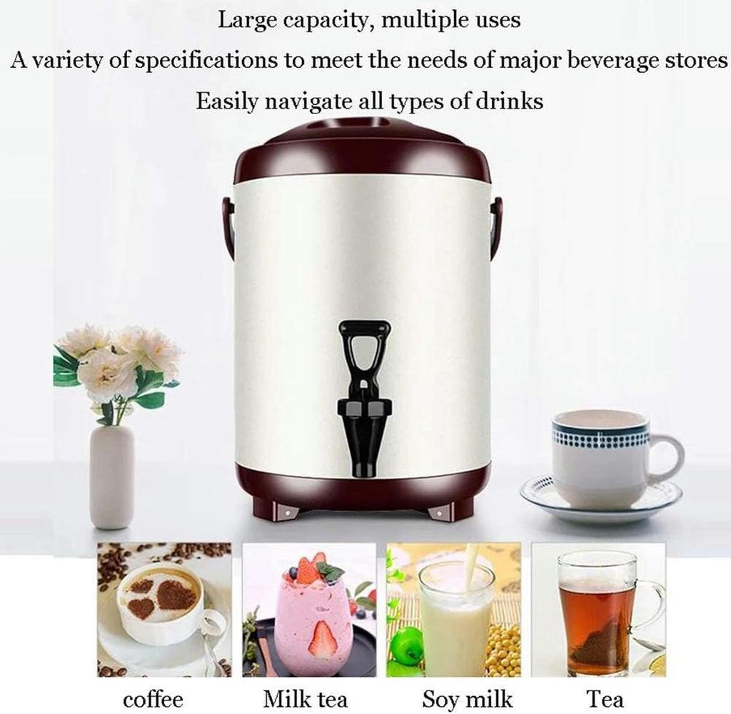 Electric Kettles Commercial Coffee Urn Hot Water Pot, Water/Beverage Dispenser for Keep Hot/Cold, Water Boiler and Beverage Warmer for Buffet, Adjustable Temperature/Black/6L
