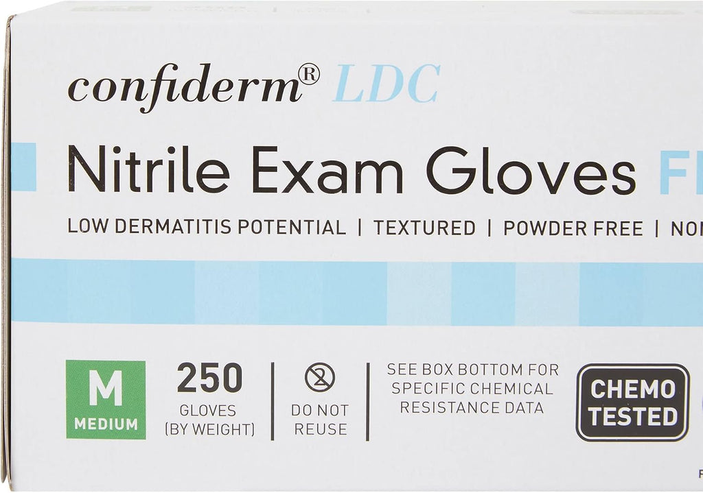 McKesson Confiderm LDC Nitrile Exam Glove Standard Cuff Length