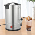 Insulated Beverage Dispenser, 12L Hot Drink Dispenser W/Filter Basket & Spigot, Stainless Steel Hot&Cold Beverage Dispenser for Coffee & Hot tea,Cold Milk,Water,Juice