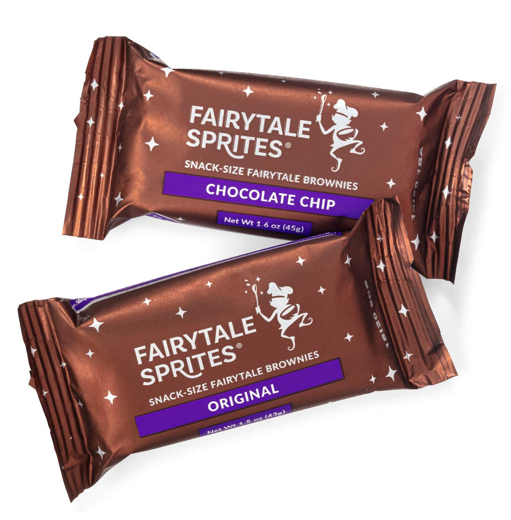 Fairytale Brownies Birthday Sprite 48 Individually Wrapped Gourmet Chocolate Food Gift Basket - 3 Inch x 1.5 Inch Snack-Size Brownies - 48 Pieces - Item LB248