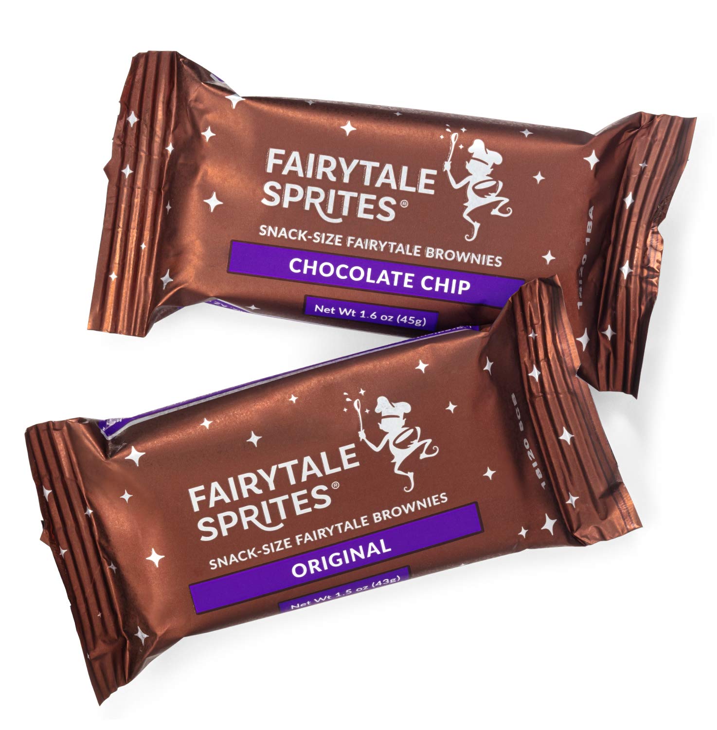 Fairytale Brownies Birthday Sprite 48 Individually Wrapped Gourmet Chocolate Food Gift Basket - 3 Inch x 1.5 Inch Snack-Size Brownies - 48 Pieces - Item LB248