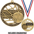 Crown Awards Soccer Medals, 3' Massive Rimz Soccer Tournament Medal with Custom Engraving Included Prime