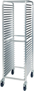 Winco Aluminum Sheet Pan/Bun Rack, 2' Spacing with Brake, 30 Tier