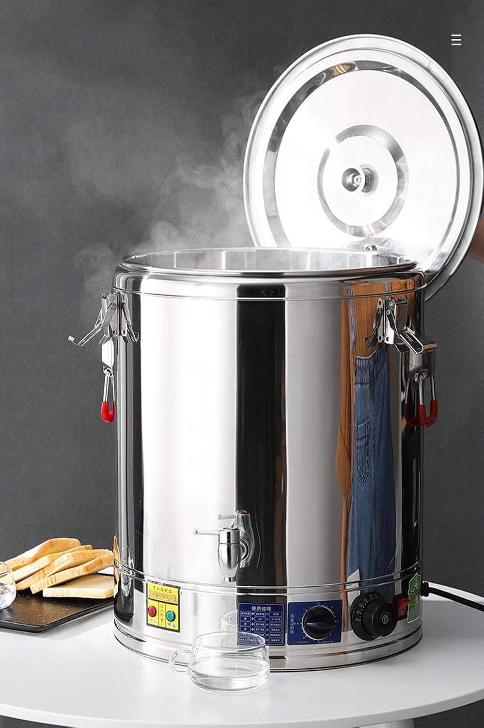 Water Boiler and Warmer, Electric Kettle Water Heater Hot Water Pot, 30-120℃, Instant Hot Water Dispenser, Coffee Carafes for Keeping Hot, Commercial Coffee Coffee Urn/40L