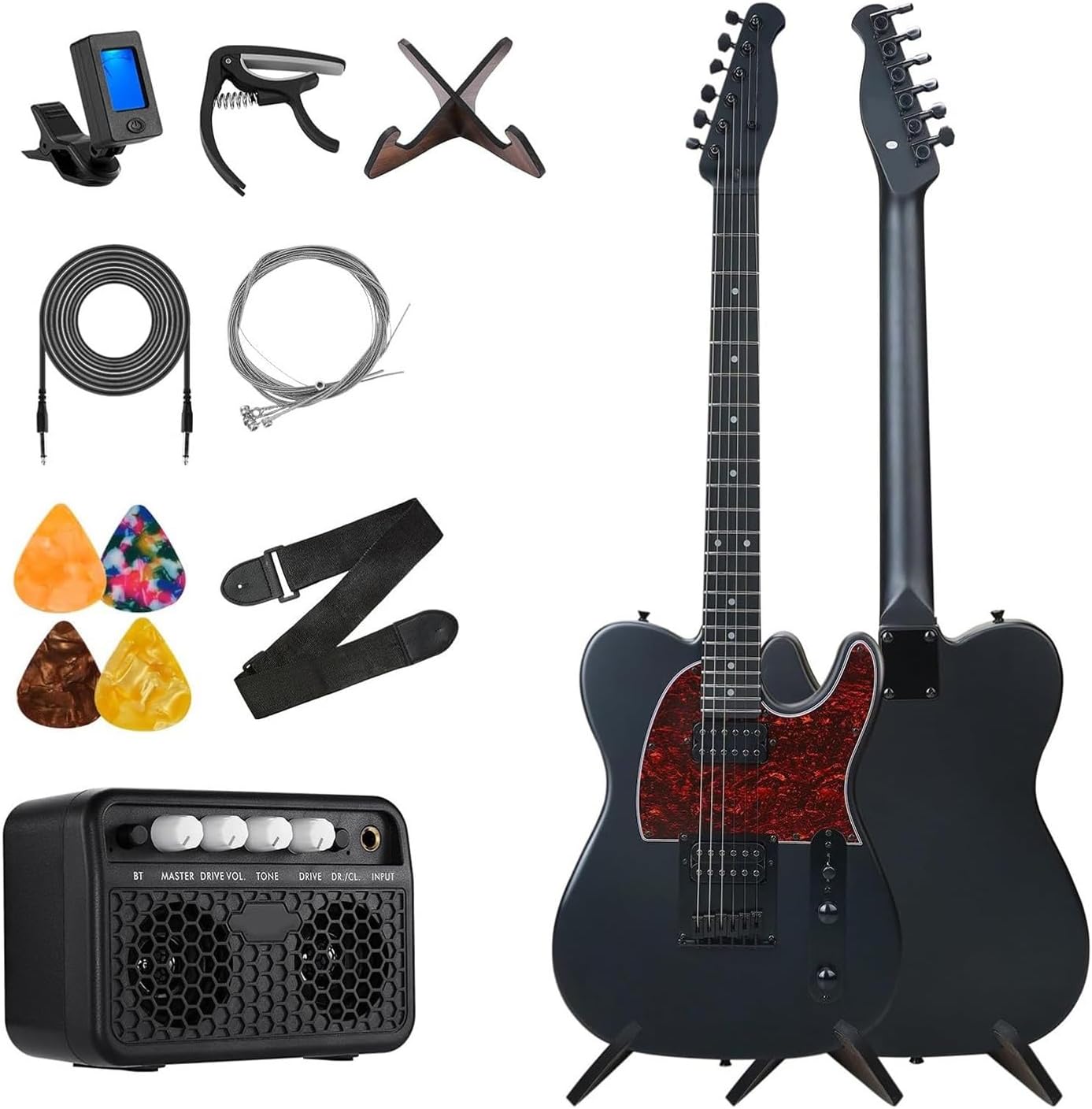 Professional Musical Instrument Set 39 Inch Solid Solid Electric Guitar For Adult Beginners Professional Electric Guitar(3)