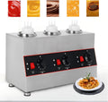 Commercial Electric Sauce Warmer Electric Cheese Sauce Warmer Hot Fudge Warmer Dispenser Cheese Dispenser Warmer with 3 Pump(110v/60Hz)