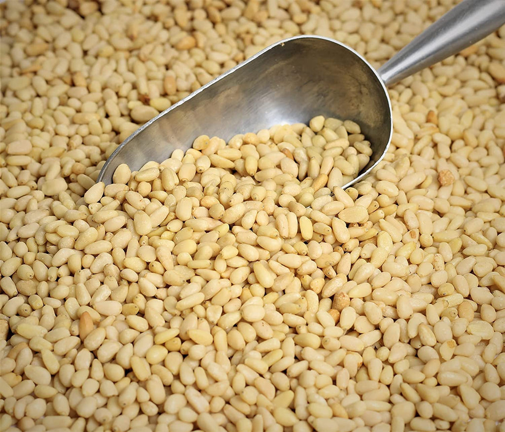 Raw Pine Nuts by It's Delish, 5 lbs Bulk | Unsalted Raw Pine Nuts for Baking, Pesto or Salads | Natural and Kosher Pine Nuts for Vegan Snacking