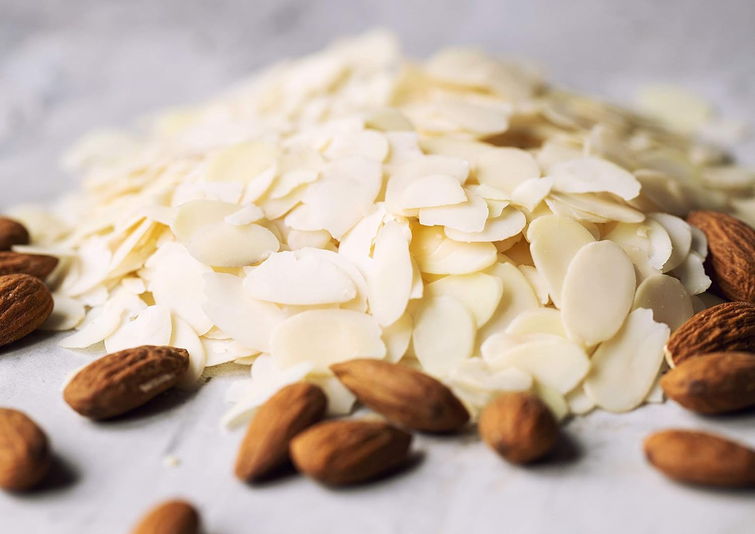 Food to Live - Organic Blanched Sliced Almonds, 12 Pounds — Non-GMO, Raw, Unpasteurized, Unsalted, Vegan, Keto, Paleo, Kosher, Bulk, High in Protein