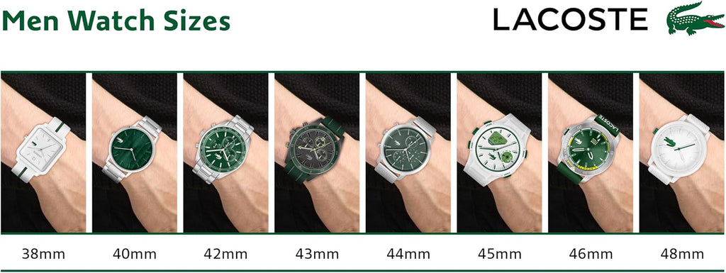 Lacoste 12.12 Move Men's Multifunction Watch – 42mm Aluminum Case, Day/Date/24-Hour Subdials, Contemporary, Sporty - Premium Fashion Timepiece - Gift for Him