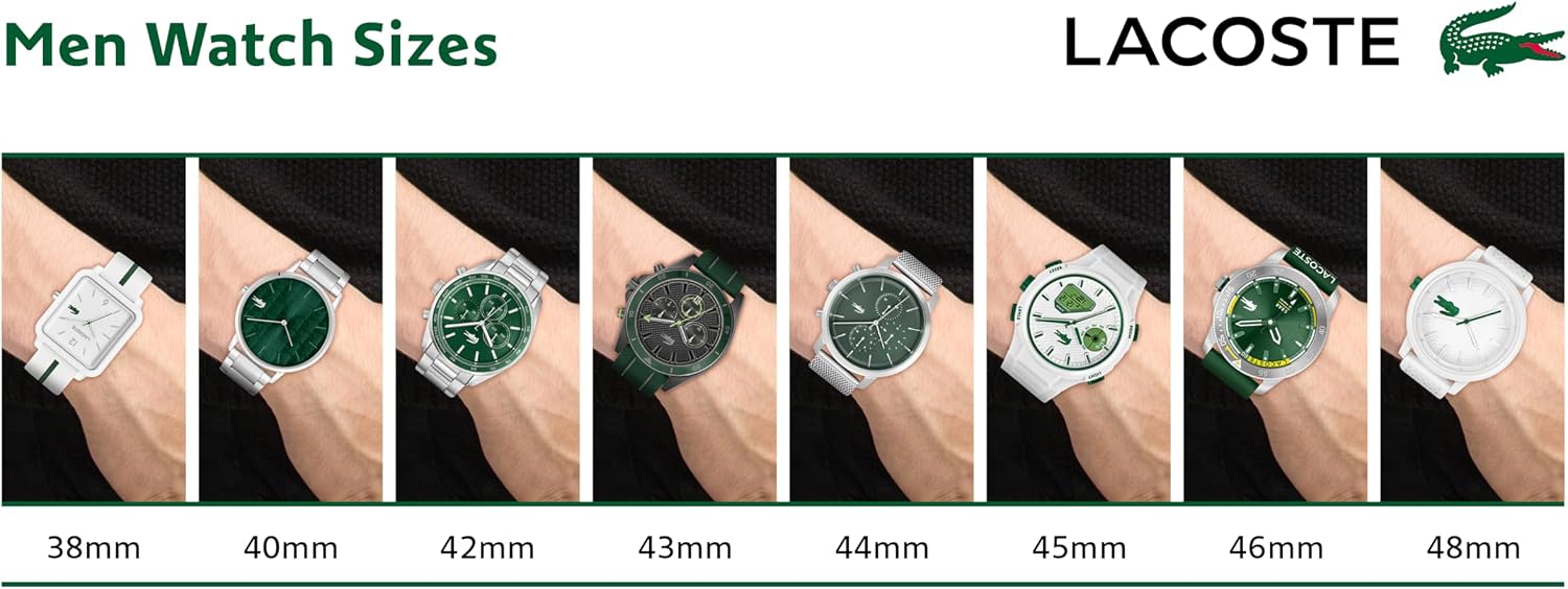 Lacoste 12.12 Move Men's Multifunction Watch – 42mm Aluminum Case, Day/Date/24-Hour Subdials, Contemporary, Sporty - Premium Fashion Timepiece - Gift for Him