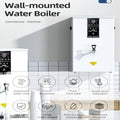 Commercial Water Boiler | 50L/60L/80L Steams Commercial Hot Water Dispenser,Milk Foamer, Steam Milk Frothing Machine for Espresso Coffee (50l/H)