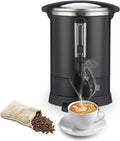 80 Cups-12L Commercial Coffee Urn, Coffee Dispenser Electric,Fast Brew Stainless Hot Water Dispenser, Hot Water Urn for Catering, Meeting, Party,Black