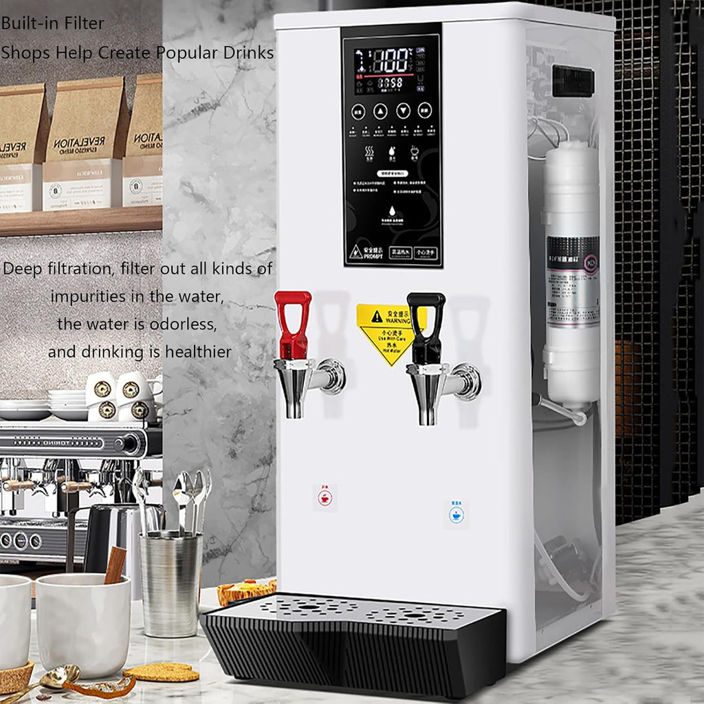 Commercial Water Boiler, Electric Commercial Hot Water Dispenser, Automatic 3000W Heating, for Tea Coffee Shop, Restaurant, Home, Office,White