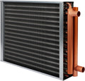 16x18 Heat Exchanger Water To Air , Forced Air Heating with 1' Copper Ports Hot Water Coil for Outdoor Wood Furnaces, Residential Heating