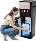 Bottom Loading Water Cooler Dispenser, 500W Hot and Cold Water Cooler with 3 Temperature Settings - Hot Cold & Room for Home Apartment Office Water Capacity 2L(Cold) & 5L(Hot) SJYTD-6 Gold
