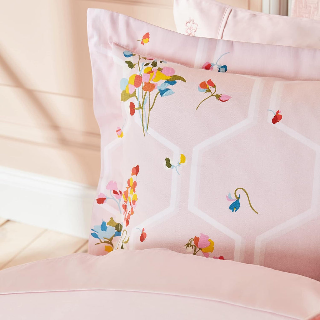 Ted Baker Peppermint 100% Cotton Sateen 2-Piece Comforter and Sham Set, Twin, Soft Pink