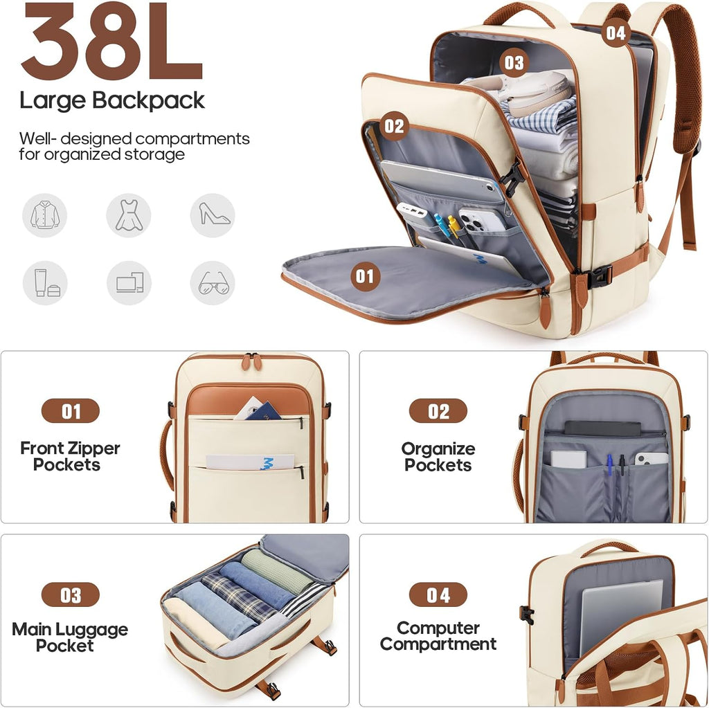 7 Piece Luggage Sets with Premium YKK Zipper, 20/24/28in PC Hardside Suitcase With Spinner Wheels, Luggage Airline Approved, Durable Suitcase Sets with TSA Locks for Travel