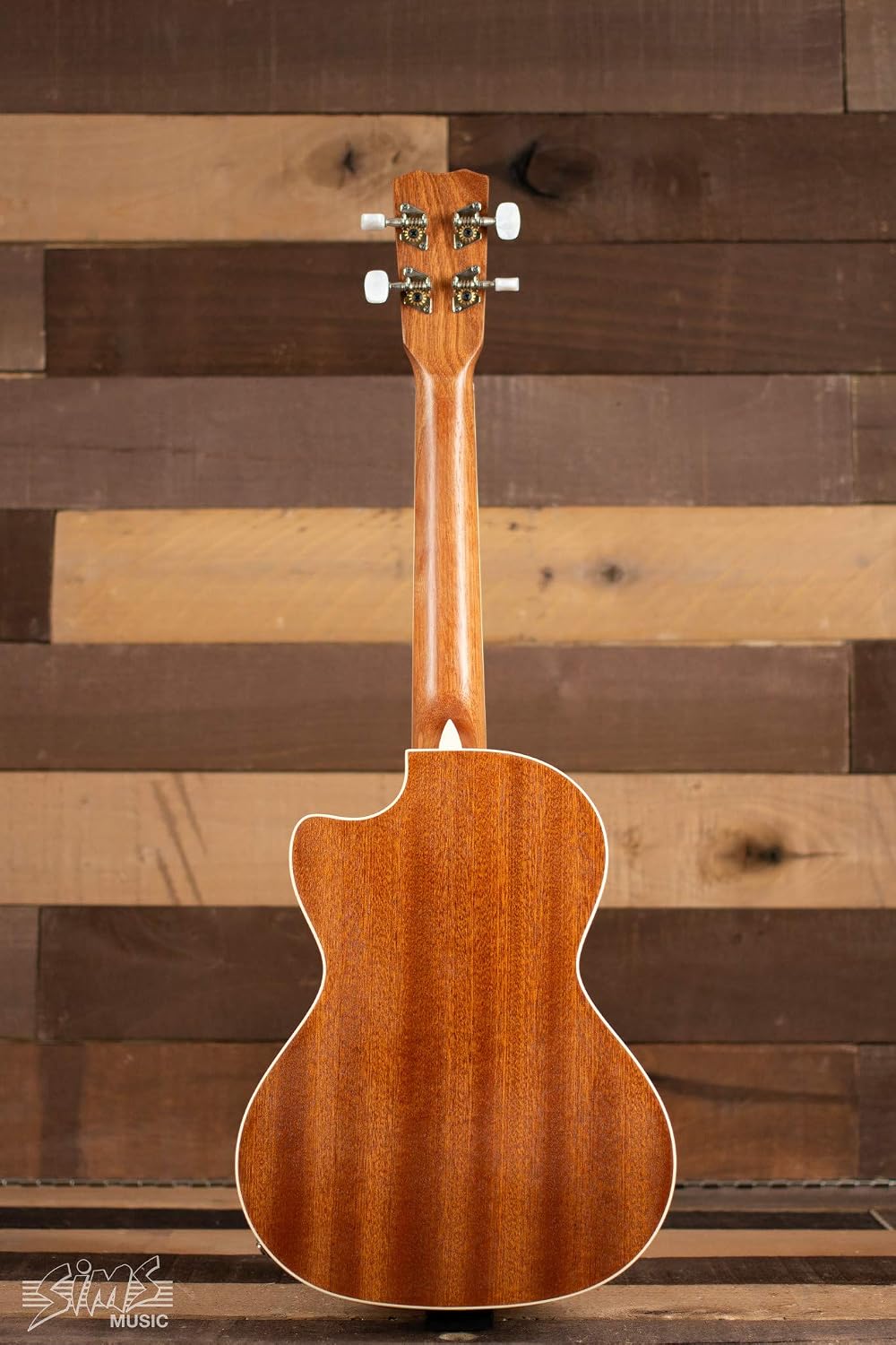 Cordoba 15TM-CE Tenor Ukulele - Acoustic-Electric Cutaway Uke, Hand Crafted with Mahogany Top, Back & Sides, Authentic Abalone Rosette, Satin Edge Burst Finish & Premium Italian Aquila Strings