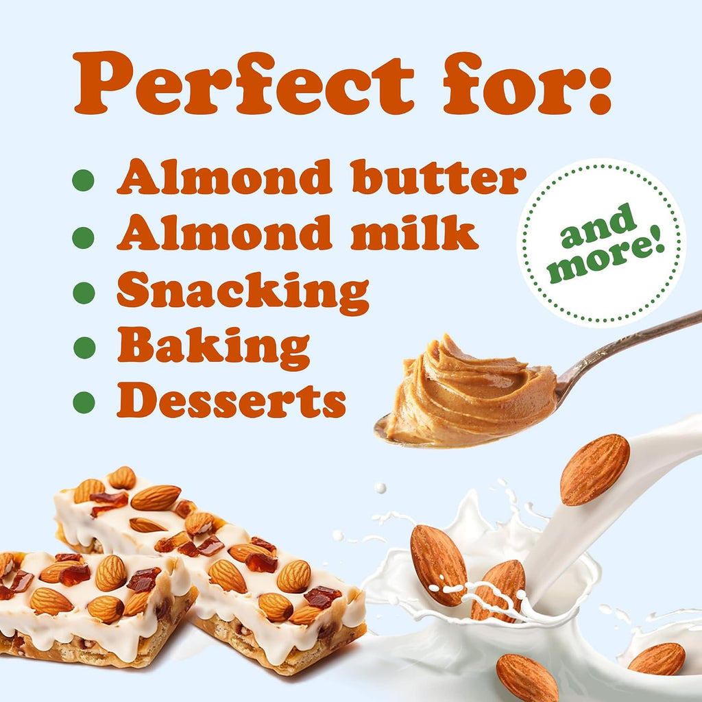Food to Live California Almonds, 15 Pounds – Supreme, Whole, Raw, Unsalted, Unroasted Nuts, Natural