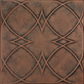 À LA MAISON CEILINGS R82 Circles and Stars Foam Glue-Up Ceiling Tile (128 Sq. Ft./Case) Pack of 48 Antique Copper Orange