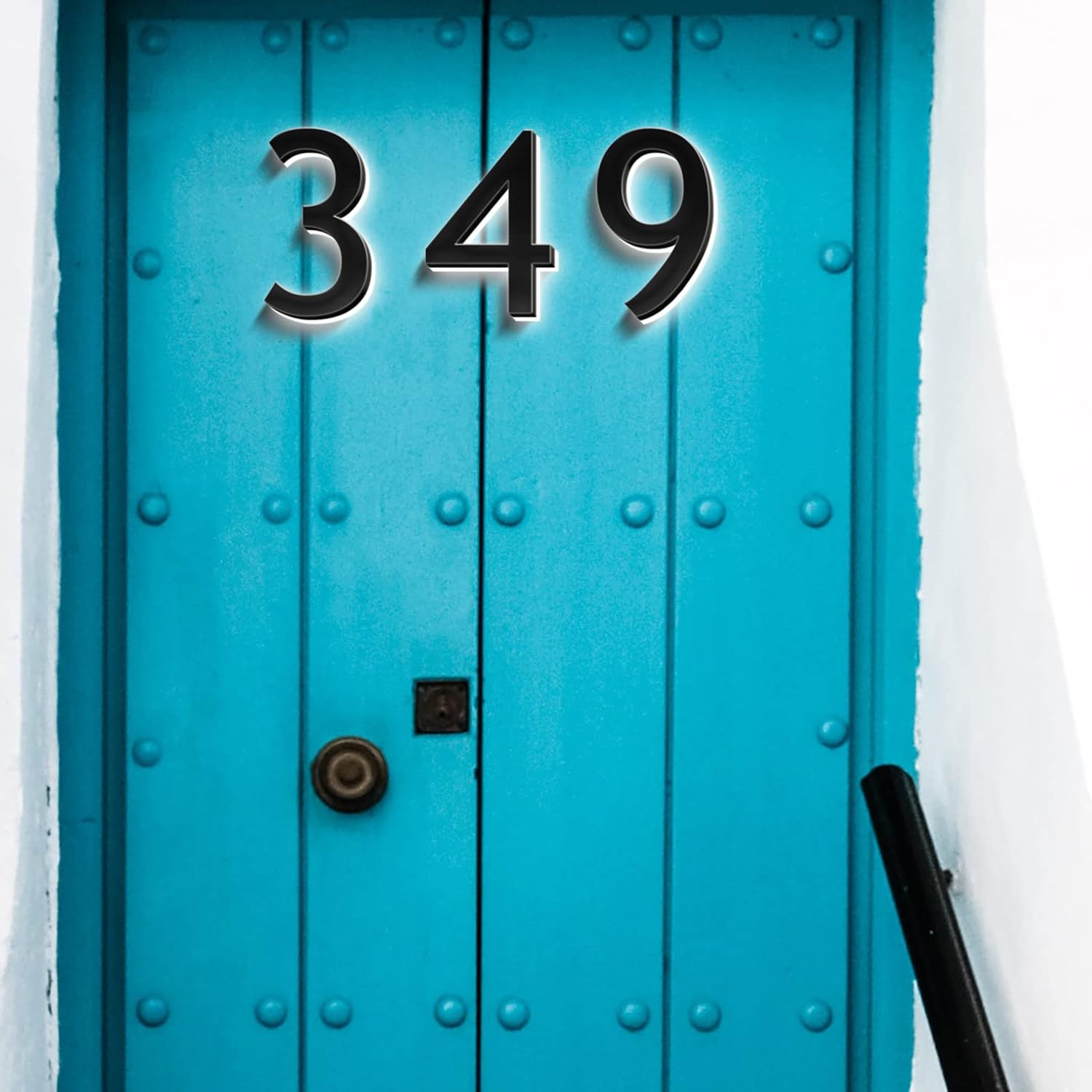 Modern Illuminated House Numbers 20', Backlit LED House Numbers For Outside, Stainless Steel Light Up Address Numbers For House, Lighted Address Numbers,5